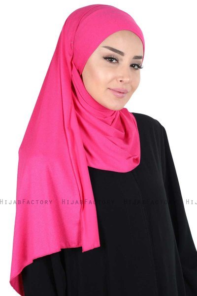 Kaisa - Fuchsia Practical Cotton Hijab