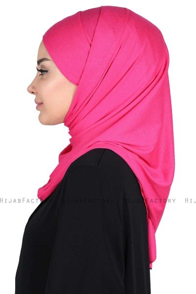 Kaisa - Fuchsia Practical Cotton Hijab