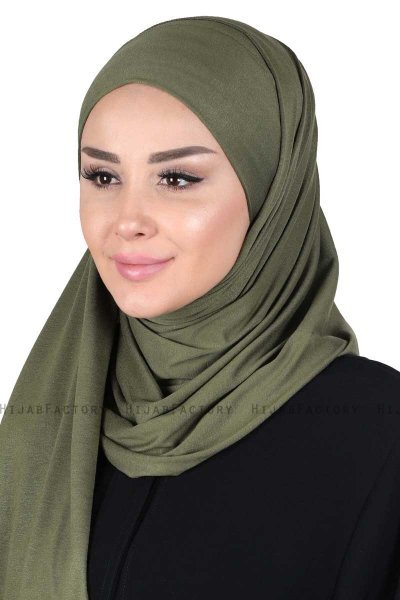 Kaisa - Khaki Practical Cotton Hijab