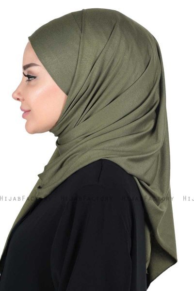 Kaisa - Khaki Practical Cotton Hijab