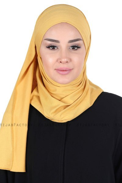 Kaisa - Mustard Practical Cotton Hijab