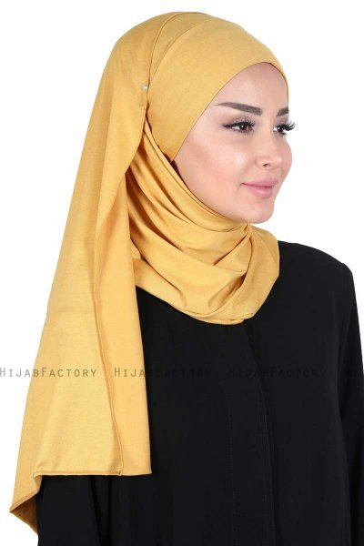 Kaisa - Mustard Practical Cotton Hijab