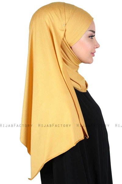 Kaisa - Mustard Practical Cotton Hijab
