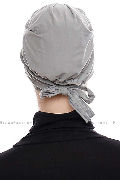 Kiraz - Dark Grey Cotton XXL Underscarf - Ecardin