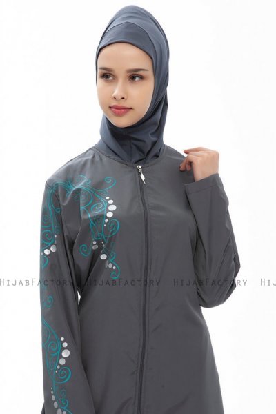 Kubra Antrasit Burkini Tesmay 280469b