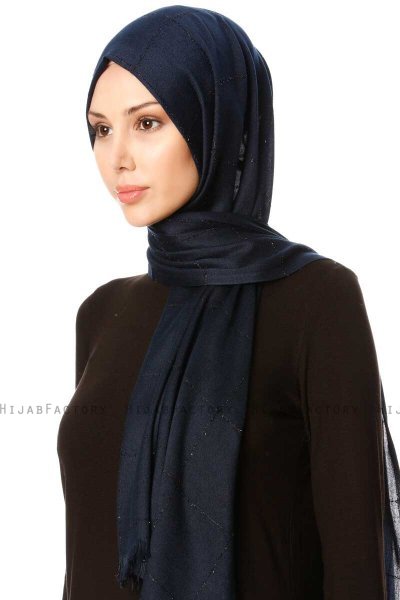 Kutlay - Navy Blue Hijab - Özsoy