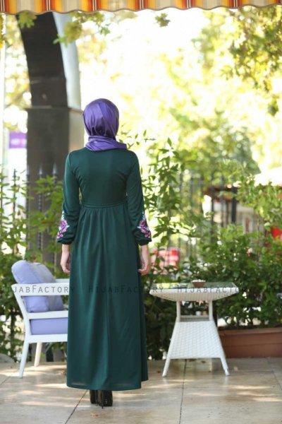 Lexie - Dark Green Dress - Insirah