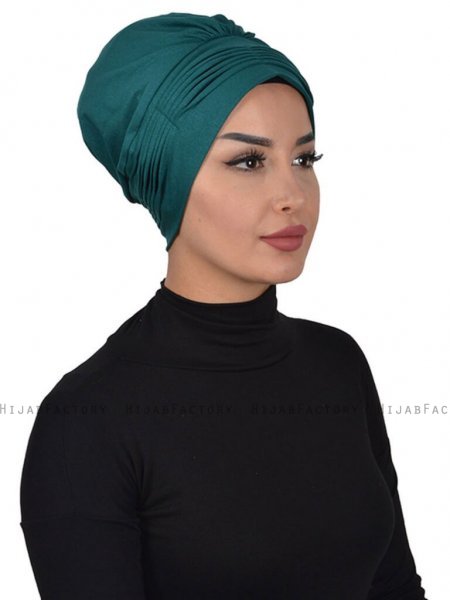 Linda Mörkgrön Bomull Turban Ayse Turban 321910c