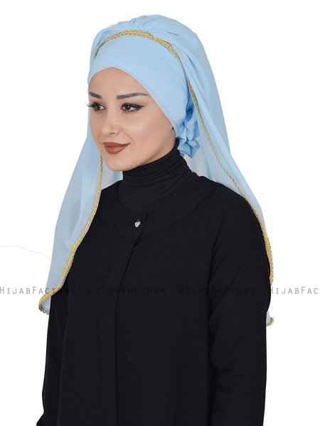 Louise - Light Blue Practical Hijab - Ayse Turban