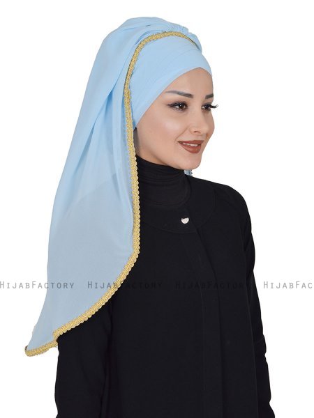 Louise - Light Blue Practical Hijab - Ayse Turban