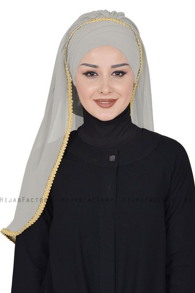 Louise - Taupe Practical Hijab - Ayse Turban
