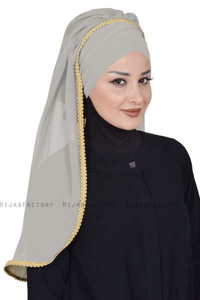 Louise - Taupe Practical Hijab - Ayse Turban