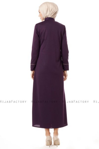 Lylah - Purple Abaya - Miss Cazibe