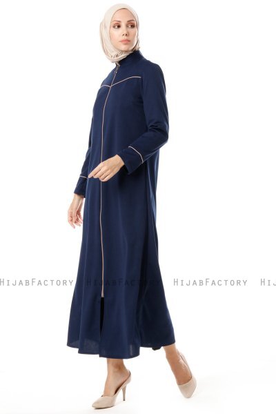 Lylah - Navy Blue Abaya - Miss Cazibe