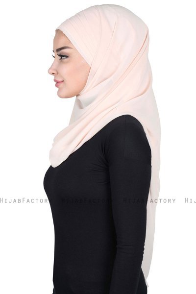Malin - Beige Practical Chiffon Hijab