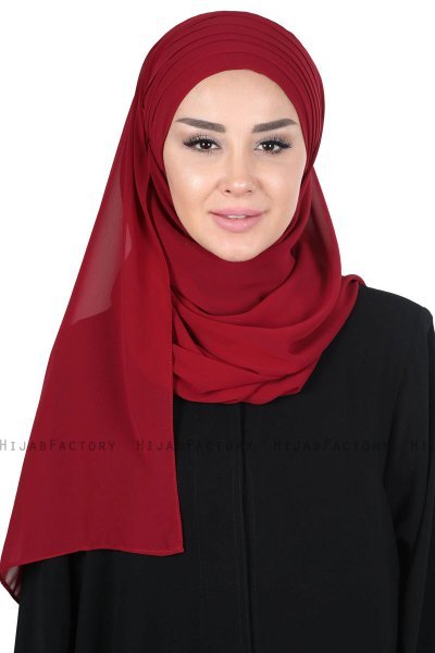 Malin - Bordeaux Practical Chiffon Hijab