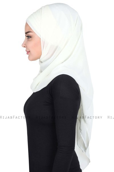 Malin - Creme Practical Chiffon Hijab