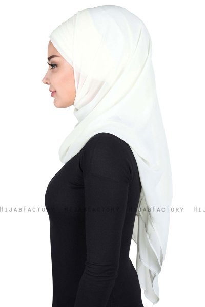 Malin - Creme Practical Chiffon Hijab