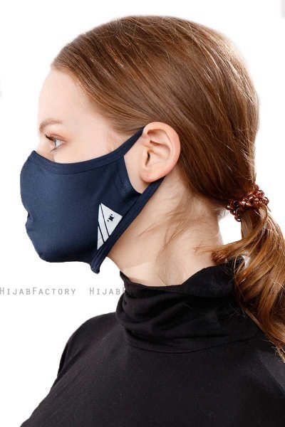 Asli - Navy Blue Sport Facemask / Face Cover