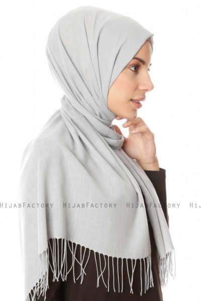 Meliha - Light Grey Hijab - Özsoy