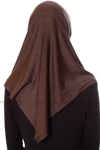 Mia - Brown One-Piece Al Amira Hijab - Ecardin