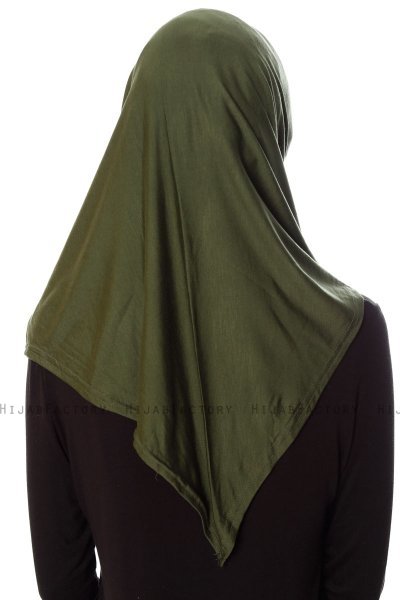 Mia - Khaki One-Piece Al Amira Hijab - Ecardin
