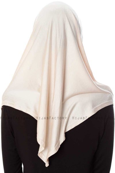 Mia - Light Beige One-Piece Al Amira Hijab - Ecardin