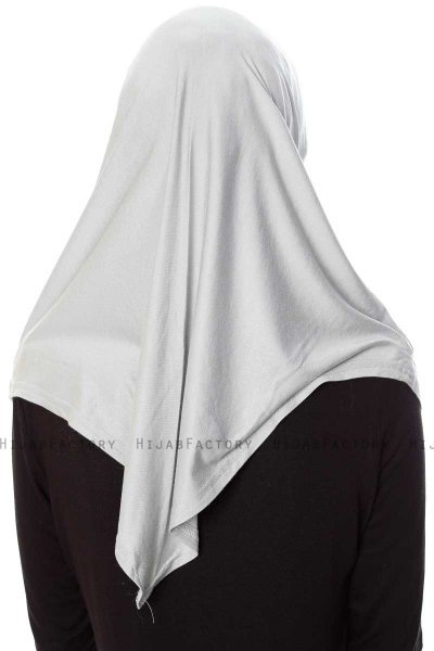 Mia - Light Grey One-Piece Al Amira Hijab - Ecardin