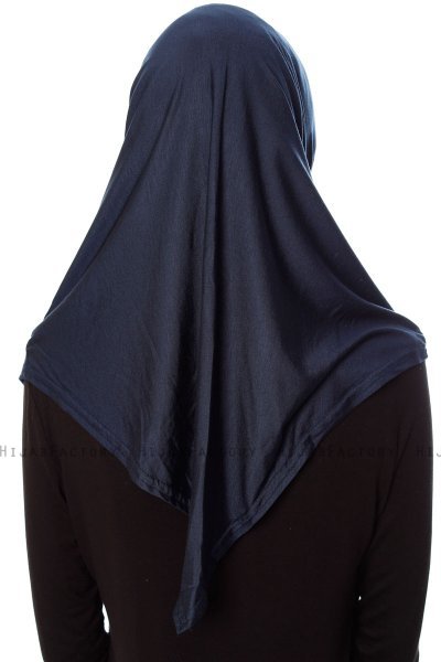Mia - Navy Blue One-Piece Al Amira Hijab - Ecardin