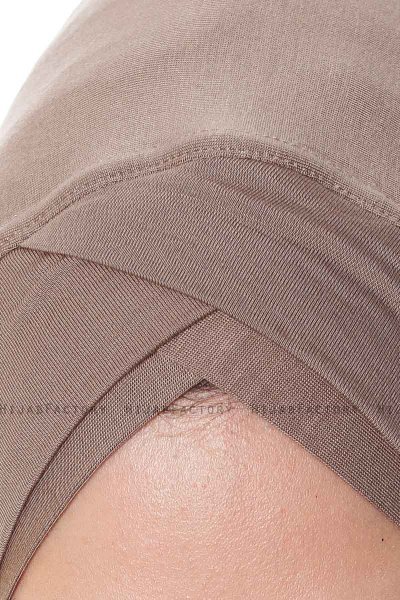 Mia - Dark Taupe One-Piece Al Amira Hijab - Ecardin