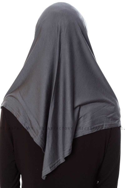 Mia - Dark Grey One-Piece Al Amira Hijab - Ecardin