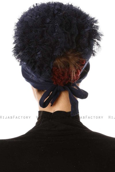 Munire - Navy Blue Underscarf - Özsoy