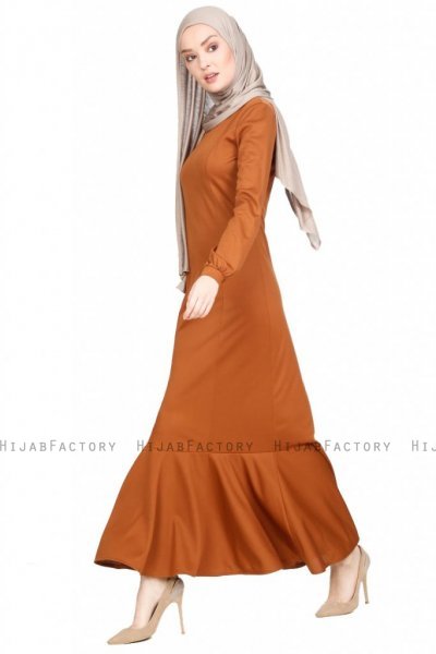 Nadia Kamelbrun Klänning Med Volang Miss Halima 280236c