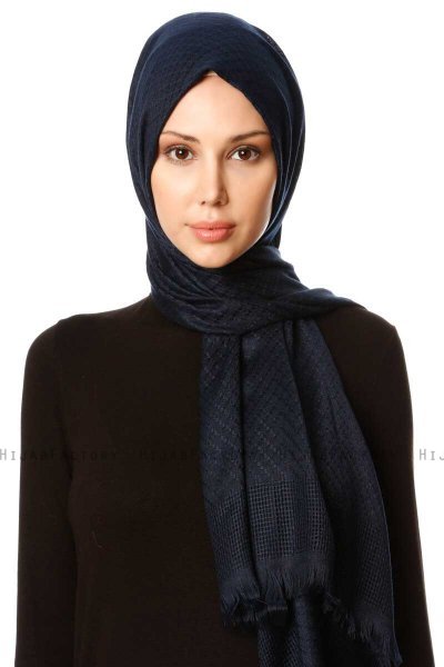 Nalini - Navy Blue Hijab - Özsoy