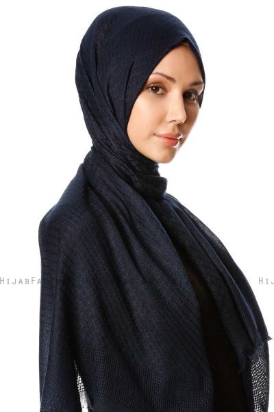 Nalini - Navy Blue Hijab - Özsoy