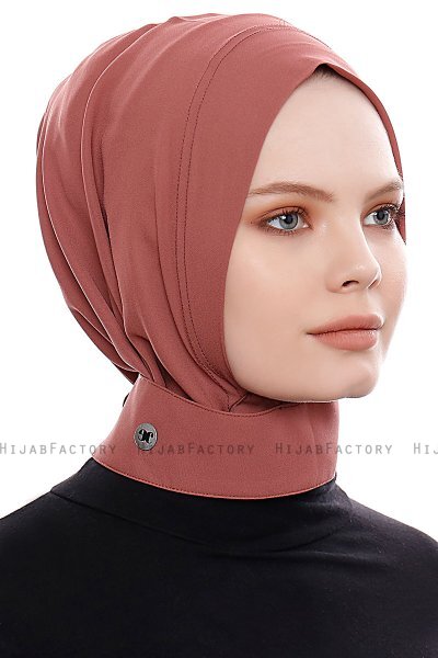 Narin - Clay Practical One Piece Crepe Hijab