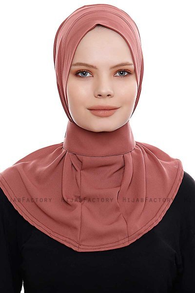 Narin - Clay Practical One Piece Crepe Hijab