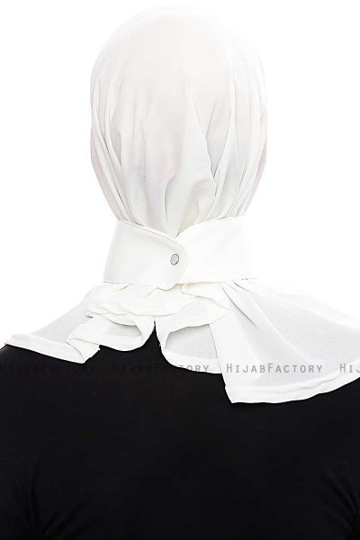 Narin - Creme Practical One Piece Crepe Hijab
