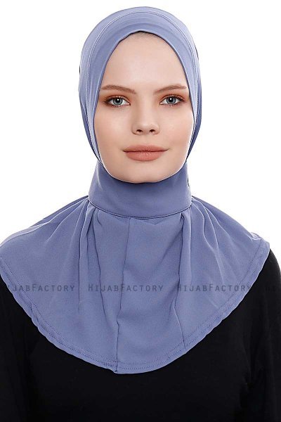 Narin - Indigo Practical One Piece Crepe Hijab