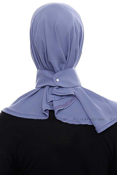 Narin - Indigo Practical One Piece Crepe Hijab