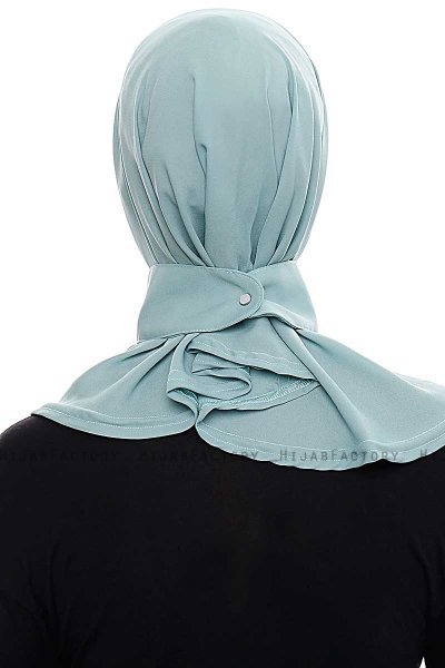 Narin - Mint Practical One Piece Crepe Hijab