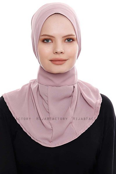 Narin - Dark Pink Practical One Piece Crepe Hijab