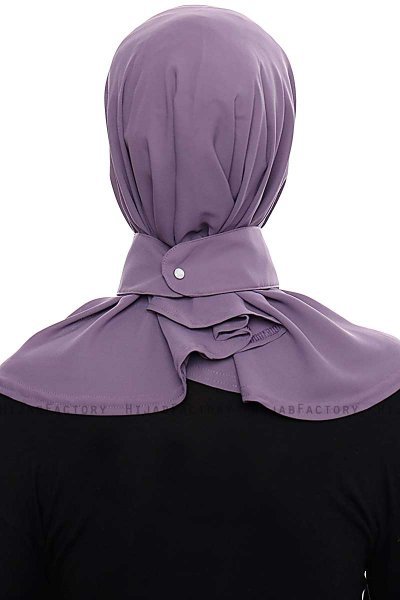 Narin - Plum Practical One Piece Crepe Hijab