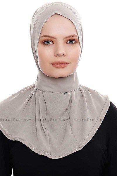Narin - Sand Practical One Piece Crepe Hijab