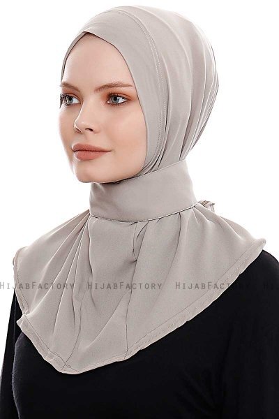 Narin - Sand Practical One Piece Crepe Hijab