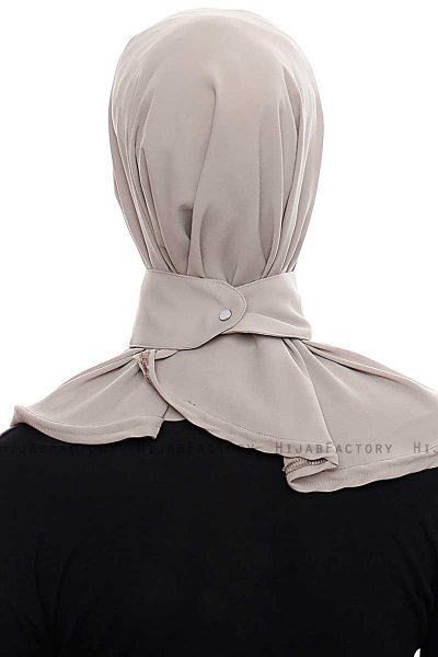 Narin - Sand Practical One Piece Crepe Hijab