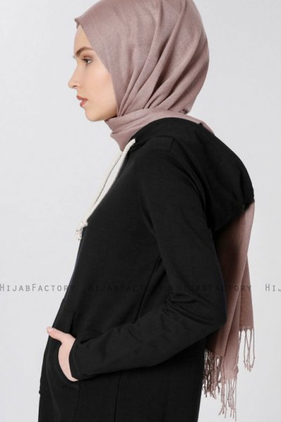 Nasira Svart Muslimsk Klänning Med Hood 280093d