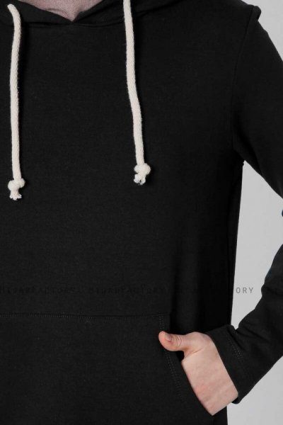 Nasira Svart Muslimsk Klänning Med Hood 280093f