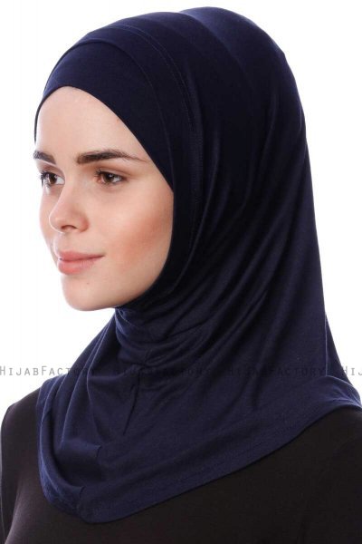 Nehir - Navy Blue 2-Piece Al Amira Hijab