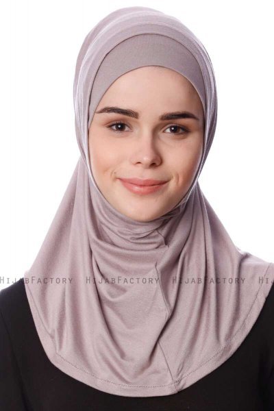 Nehir - Stone Grey 2-Piece Al Amira Hijab
